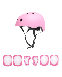Set casco multisport e protezioni per bambini per ciclismo, skateboard e pattinaggio a rotelle